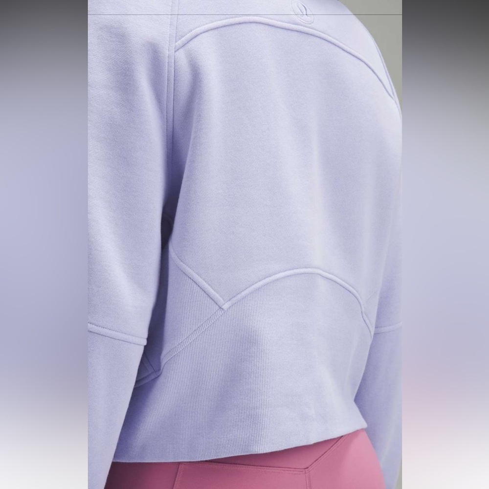 NWT!🍋Lululemon Scuba Oversized Funnel Neck Half Zip🍋X-Small/Small. Lilac Smoke - Picture 4 of 15
